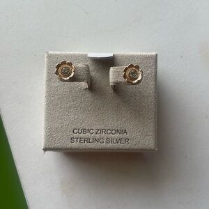 Gold Flower Earrings